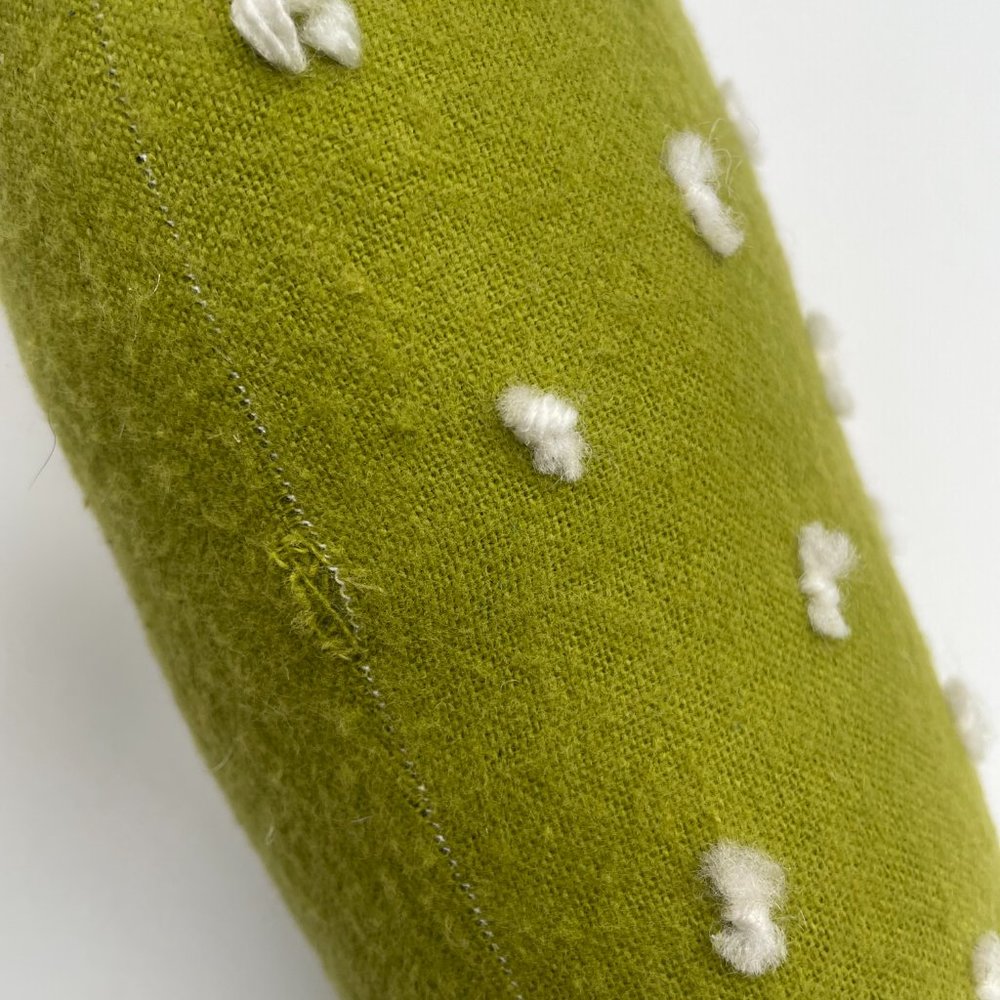 Handmade Cactus Plush Stuffed Toy with Pom Pom - Made in Portland Oregon - Picture 5 of 5